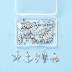 25шт 5 стиля подвески из сплава с кристаллами и стразами FIND-FS0004-10