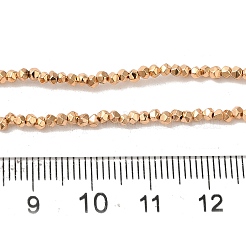 Гальванические нити из синтетических немагнитных гематитовых бусин G-I364-O01-LG