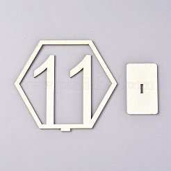 Деревянные столы с номерами карт AJEW-WH0021-29B