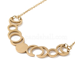 201 collane con ciondolo in acciaio inossidabile&nbsp;NJEW-K253-08G