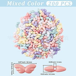 200 Stück UV-beschichtete undurchsichtige Acrylperlen&nbsp;OACR-PA0001-89