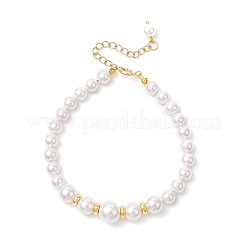 Браслеты из круглых бусин с ракушечным жемчугом для женщин&nbsp;BJEW-JB11923