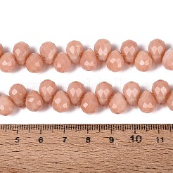 Opache perle di vetro fili&nbsp;GLAA-Q116-01A-C01