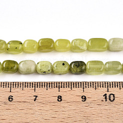 Природного нефрита Xiuyan бисер нитей G-N346-04A-12