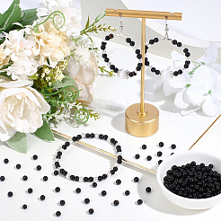 Perles d'onyx noir naturel&nbsp;G-PA0002-38B