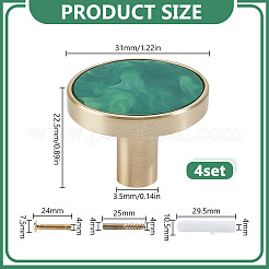 4 пакет круглые ручки для ящиков из цинкового сплава и акрила FIND-DR0001-85A