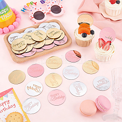 48 pieza de adornos acrílicos para tartas&nbsp;AJEW-FG0006-05B