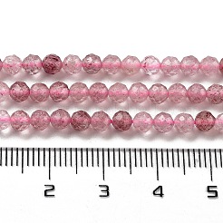 Природного кварца клубники нитей бисера&nbsp;X-G-G140-A03-03