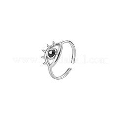 Anelli aperti con polsino in acciaio inossidabile 304 e strass per donna&nbsp;JH7101-2