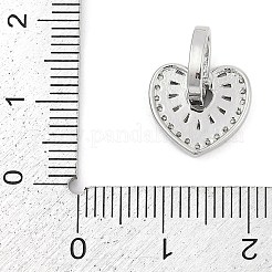 Латунные микропаве прозрачные подвески с фианитом&nbsp;KK-G522-53P-01