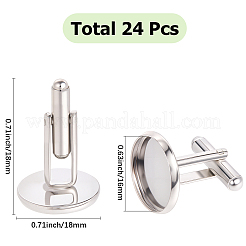 24 шт. латунные запонки KK-SC0006-41