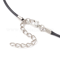 Ожерелья с подвеской в виде крыла ангела из стеклянных бус NJEW-MZ00090