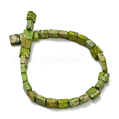 Hebras de cuentas de jaspe imperial natural teñido&nbsp;G-F833-A01-01C
