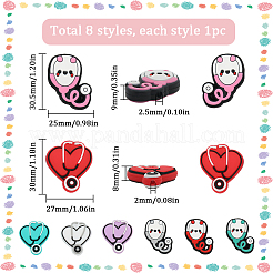 8 шт. 8 стиля стетоскопа SIL-SC0001-35