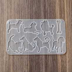 Silikonformen für DIY-Anhängersilhouette mit Hund&nbsp;X1-SIL-F010-05