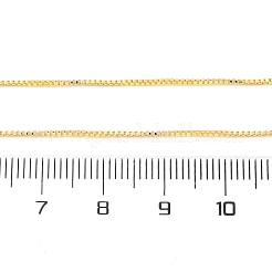 Изготовление ожерелья из латунной цепочки-коробки толщиной 0.9 мм&nbsp;NJEW-D302-77G