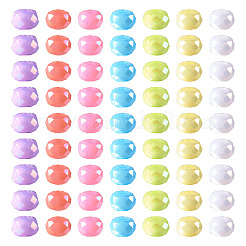 70 г 7 цвета бусины из непрозрачной смолы цвета ab&nbsp;RESI-TA0002-88