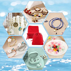 Прямоугольные бархатные мешочки на шнурке&nbsp;TP-BBC0001-06C