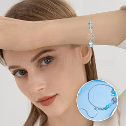 10 шт. 2 цвета латунные цепочки-слайдеры для изготовления браслета KK-BC0013-29