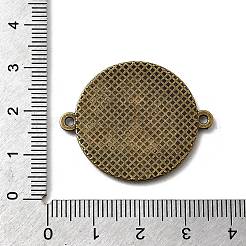 Тибетский сплава стиль параметров соединителя плоские круглые кабошон TIBE-Q038-001G-AB-NR