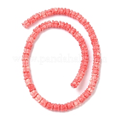 Нити резных бусин синтетического коралла&nbsp;SHEL-G023-01A