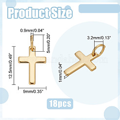 18 pièces pendentifs en laiton&nbsp;ZIRC-ME0001-08
