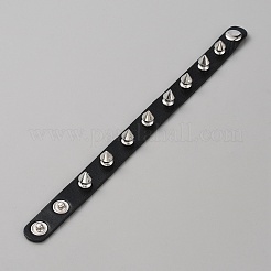 Bracelet cordon punk pu imitation cuir&nbsp;BJEW-WH0020-32D