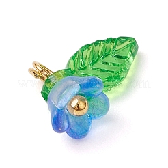 11 шт. подвески из прозрачного акрила с цветами&nbsp;PALLOY-JF03585