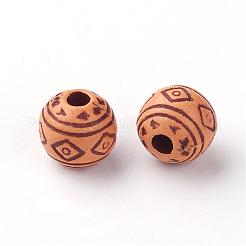 Имитация деревянные бусины акриловые SACR-Q186-09