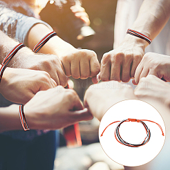 Mehrsträngige geflochtene Armbänder aus gewachster Kordel für Damen und Herren&nbsp;BJEW-WH0031-027