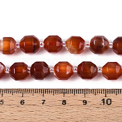 Нити бусин из натурального агата (окрашенного и нагретого) G-T139-92C