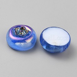 Гальваническое покрытие УФ-лампой непрозрачные фруктовые смоляные кабошоны RESI-CJC0021-18C