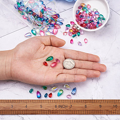 200шт 2 стиля прозрачные стеклянные подвески GLAA-TA0001-12