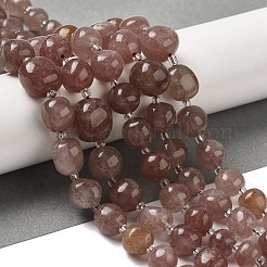 Природного кварца клубники нитей бисера G-Q169-E06-01B