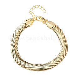 Браслеты из латуни в виде змеи для женщин&nbsp;BJEW-C140-25G