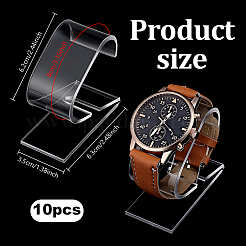 10 présentoir à montre individuel en acrylique en forme de C&nbsp;ODIS-PH0009-32