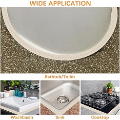 PVCプラスチック防水エッジバンディング  キッチンシンク用接着ベニヤエッジトリム  トイレの継ぎ目  コーナー  パパイヤホイップ  22mm  3.2 m /ロール&nbsp;AJEW-WH20042-20B-03
