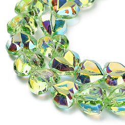 Гальванизируйте прозрачное стекло бисер нитей&nbsp;EGLA-B012-AB04