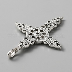 Подвеска из сплава со стразами для сменных подвесок для изготовления ювелирных изделий&nbsp;FIND-WH0145-68B