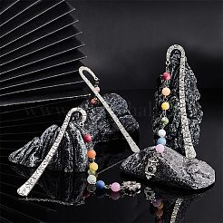 Ahademaker 5 шт. 5 стильные закладки из сплава в тибетском стиле AJEW-GA0004-85