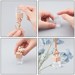 Стекло подвесные украшения&nbsp;HJEW-PH0001-07-WH