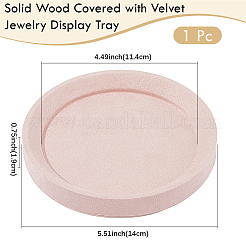 Vassoi espositivi per gioielli in legno massello ricoperti di velluto per orecchini anelli collane bracciali&nbsp;AJEW-WH20075-003A