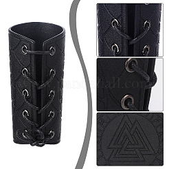 Регулируемый браслет из искусственной кожи с восковым шнуром&nbsp;AJEW-WH0165-38A