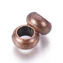 Тибетский стиль Rondelle европейские шарики TIBEB-482-R-NR