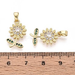 Латунные микро проложить кубического циркония подвески&nbsp;KK-T071-116G