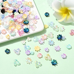 200 шт. 4 стильных колпачка для бусин из акрила и смолы&nbsp;FIND-YW0010-10