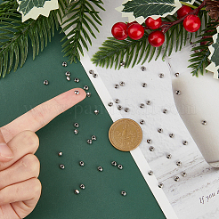 200 шт. бусины-разделители из нержавеющей стали rondelle 304&nbsp;STAS-DC0015-10