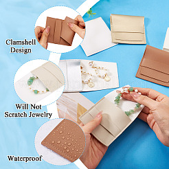 5 шт. 5-х цветных квадратных конвертов из искусственной кожи&nbsp;ABAG-TA0001-81