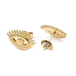 Ионное покрытие (ip) 304 нержавеющая сталь гвоздики серьги фурнитура EJEW-I285-07G