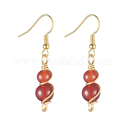 Pendentif en pierres précieuses naturelles et boucles d'oreilles pendantes ensembles de bijoux&nbsp;SJEW-JS01060